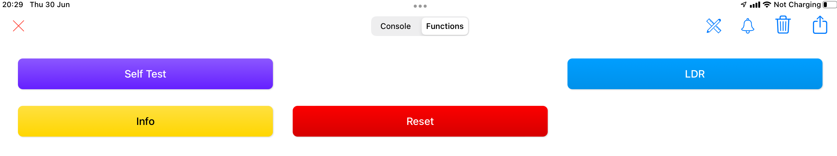 Function on a iPad