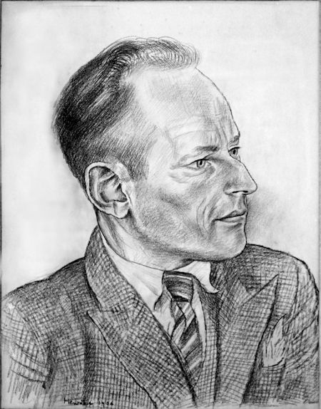 Hein de Bruin getekend door Henk Henriët