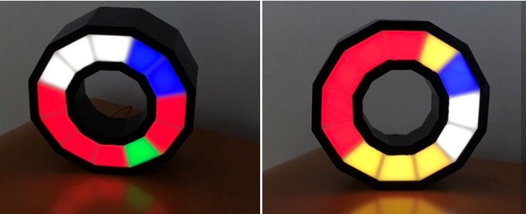 12-Segment fibonacci clock