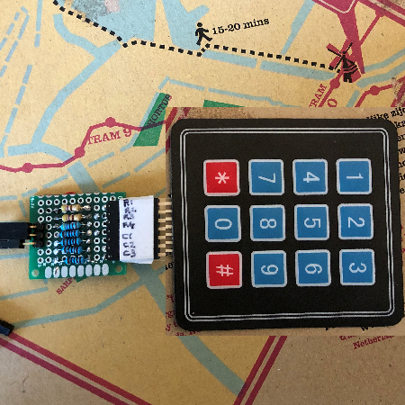 3x4 keypad