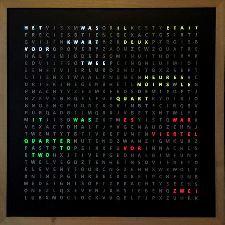 Four language clock