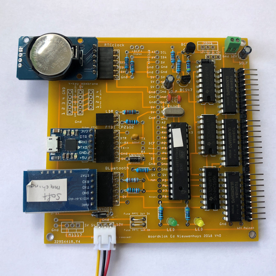 PCB-V40 woordklok