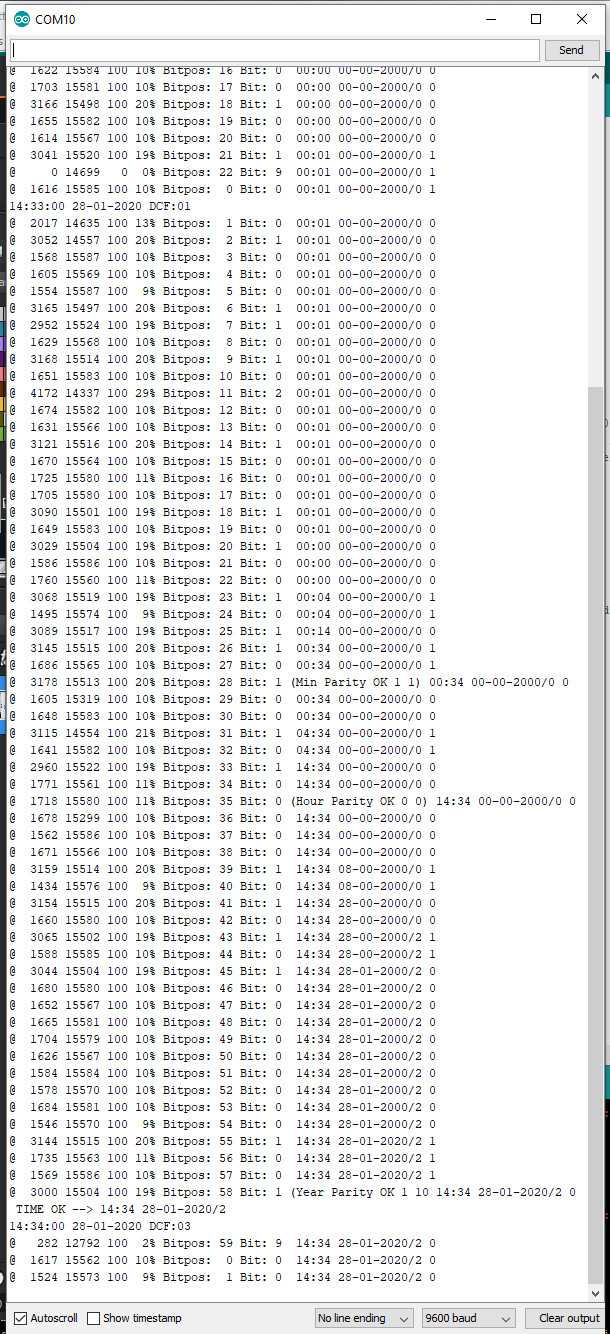 Debugging the signal