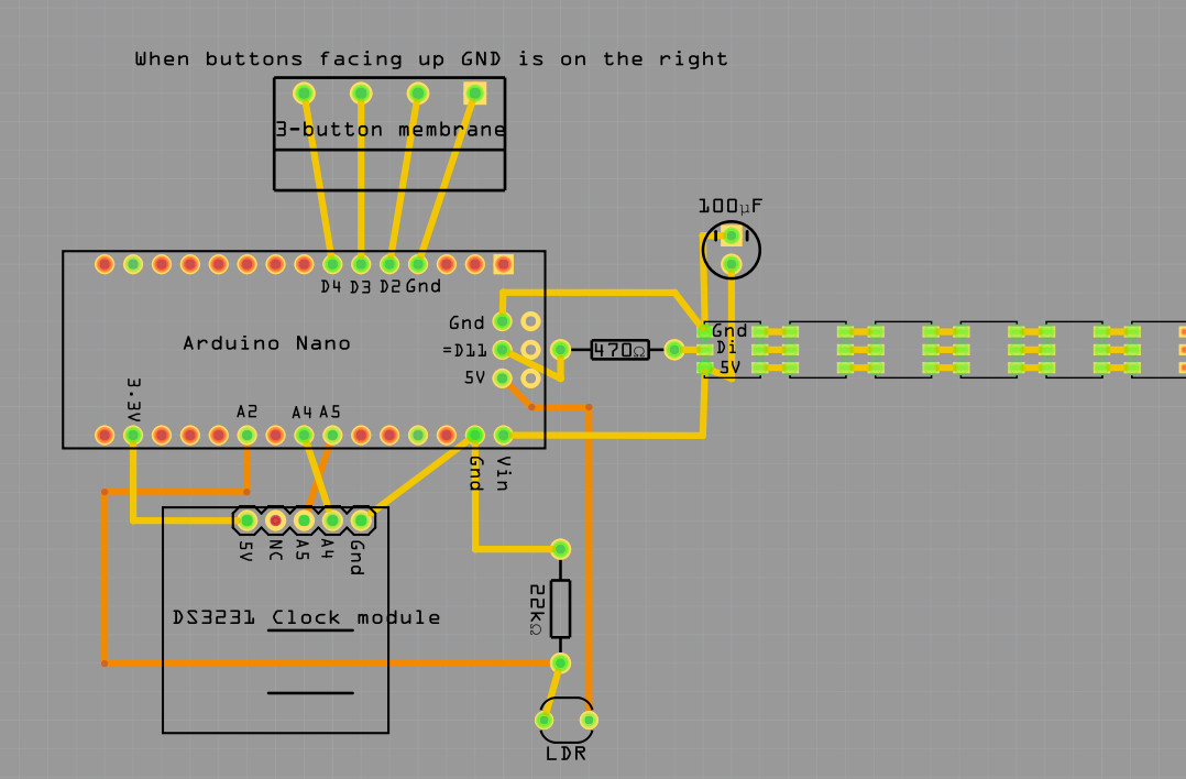 fritzing 3-button