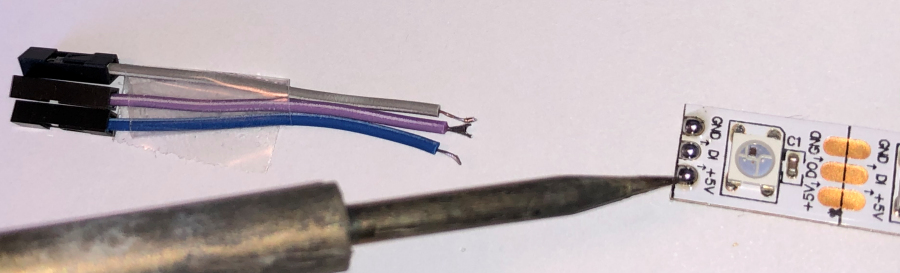 Strip soldering